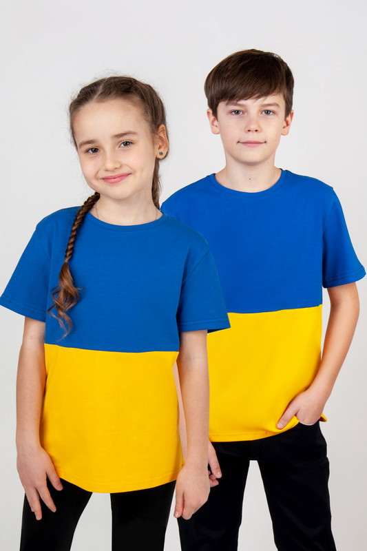Двокольорова футболка oversize для підлітків