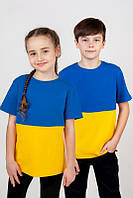 Двухцветная футболка oversize для подростков