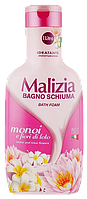 Гель-пена для душа и ванны Malizia Bath Foam Monoi and Lotus Flawers 1 л