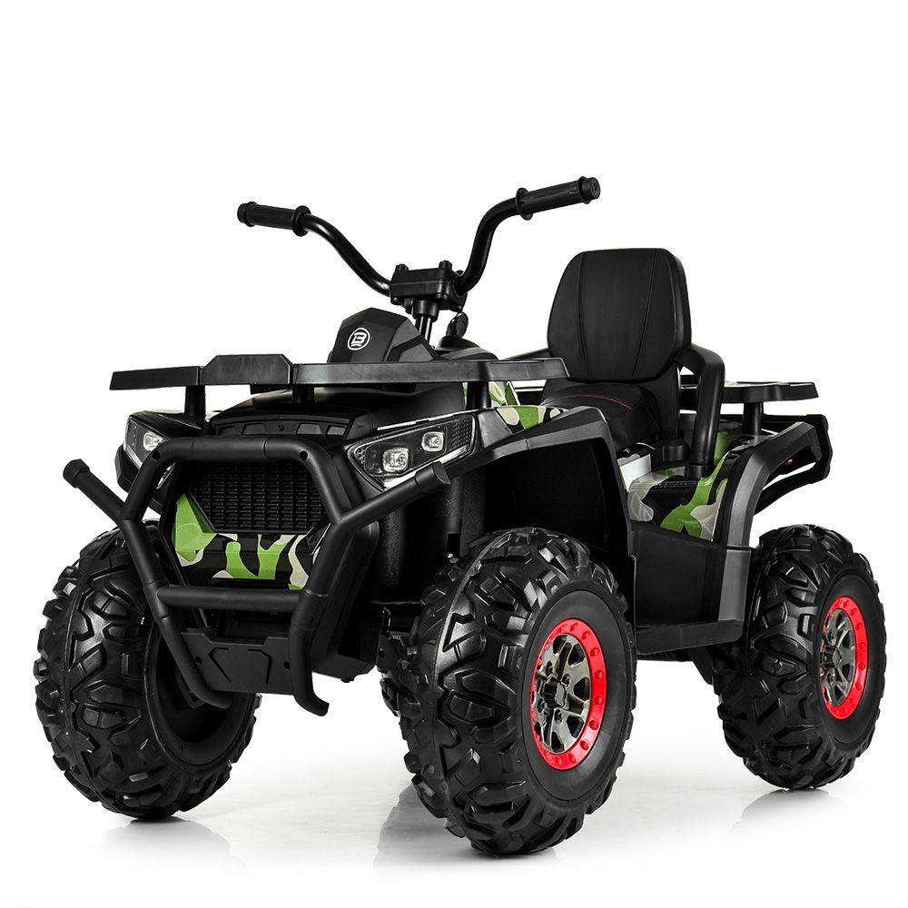 Дитячий квадроцикл M 4081EBLRS-18 Р/у2,4G, 2 мотор 35 W, 1акк 12V9AH, USB, муз, св, шкіра, EVA, краш.камуф Mila, фото 1