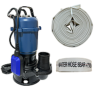 Бытовой насос фекальный погружной с измельчителем Forwater-2.5 кВт для выкачки выгребных ям канализации