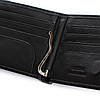 Гаманець чоловічий шкіряний чорний на магніті монетниця зовні затискач натуральна шкіра Dr. Bond MSM-3, фото 10