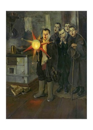 Листівка Українське мистецтво - Колядки, пр. 1885