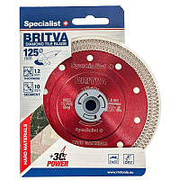 Диск алмазный Specialist+ BRITVA 125x1,2x22 для гранита и мрамора