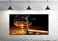 Картина на холсте ProfART S50100-D920 100 х 50 см Виски и сигарета (hub_RuUx86142) OB, код: 1225568