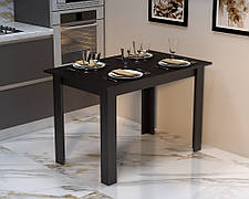 Обідній розкладний кухонний стіл трансформер "Слайд" (1110x700x750) Венге Темний Гамма-стиль