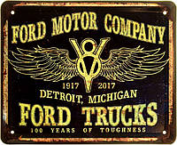 Металева табличка / постер "Ford Motor Company. Ford Truck" 22x18см (ms-103941)