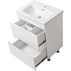 Тумба підлогова ЮВВІС Марко 65 см з умивальником Болеро 65 см, фото 2