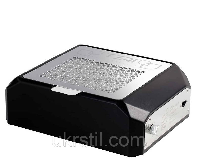 Настільна манікюрна витяжка з фільтром HEPA Teri Diamond, колір чорний (сітка металік), фото 1