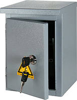 Электрощит металл под 12мод. автоматов герметичный IP54 навесной с замком e.mbox.stand.n.12.z