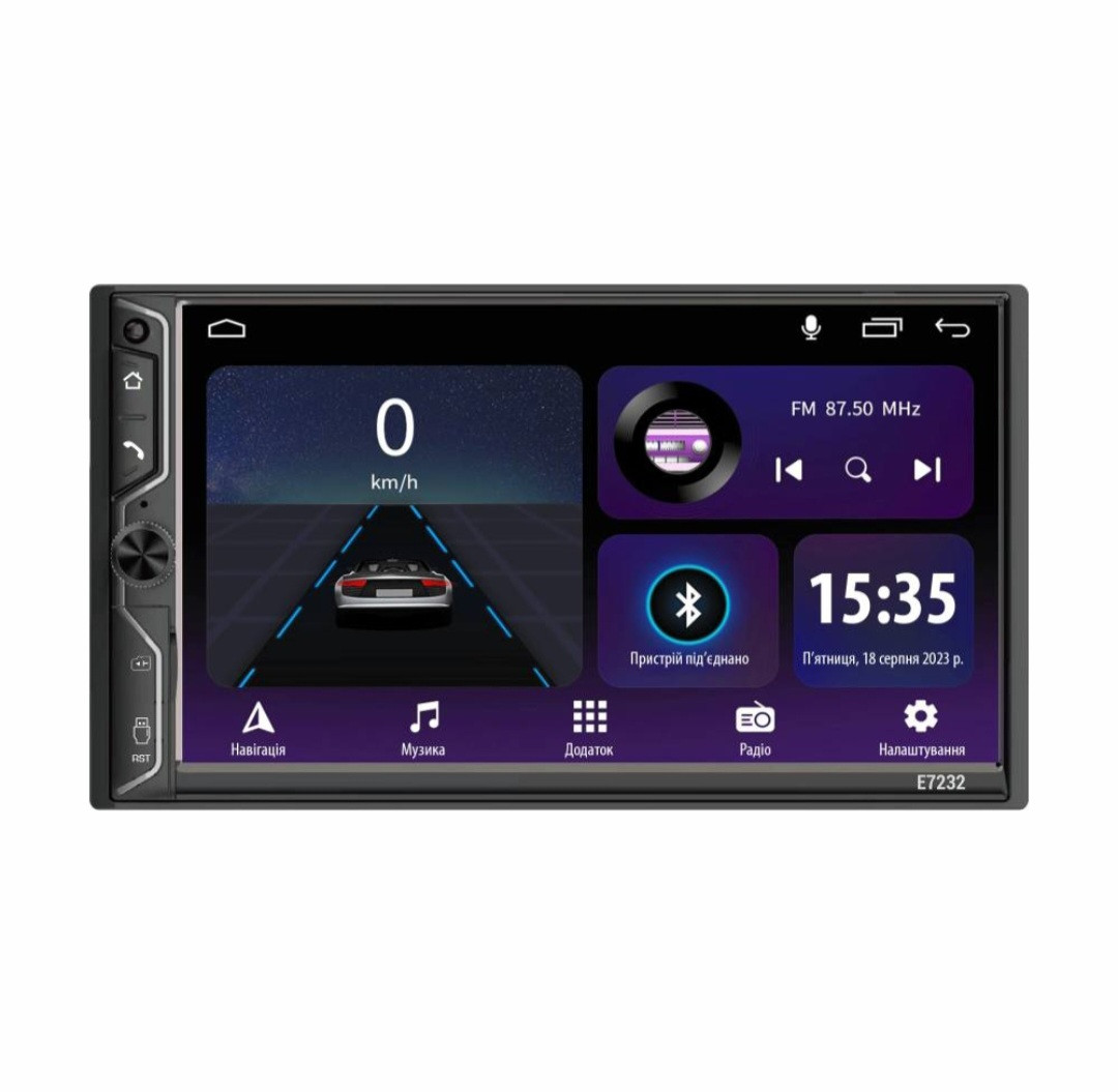 Автомагнітола Sigma E7232 ANDROID 10 2/32Gb 2DIN