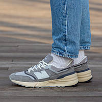 Повседневные мужские кроссовки New Balance 997 Grey. Серая мужская обувь Нью Беленс 997.