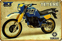 Металлическая табличка / постер "Yamaha XT600 Ténéré" 30x20см (ms-104084)