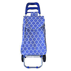 Тачка сумка двоколісна кравчучка Stenson MH-2784 Vitrage blue N