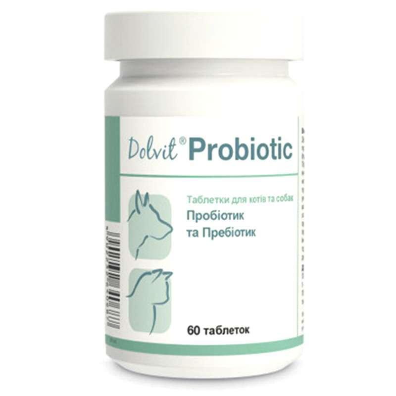 Долвіт Пробіотик (Dolvit Probiotic) для собак та котів, 60 таблеток, фото 1