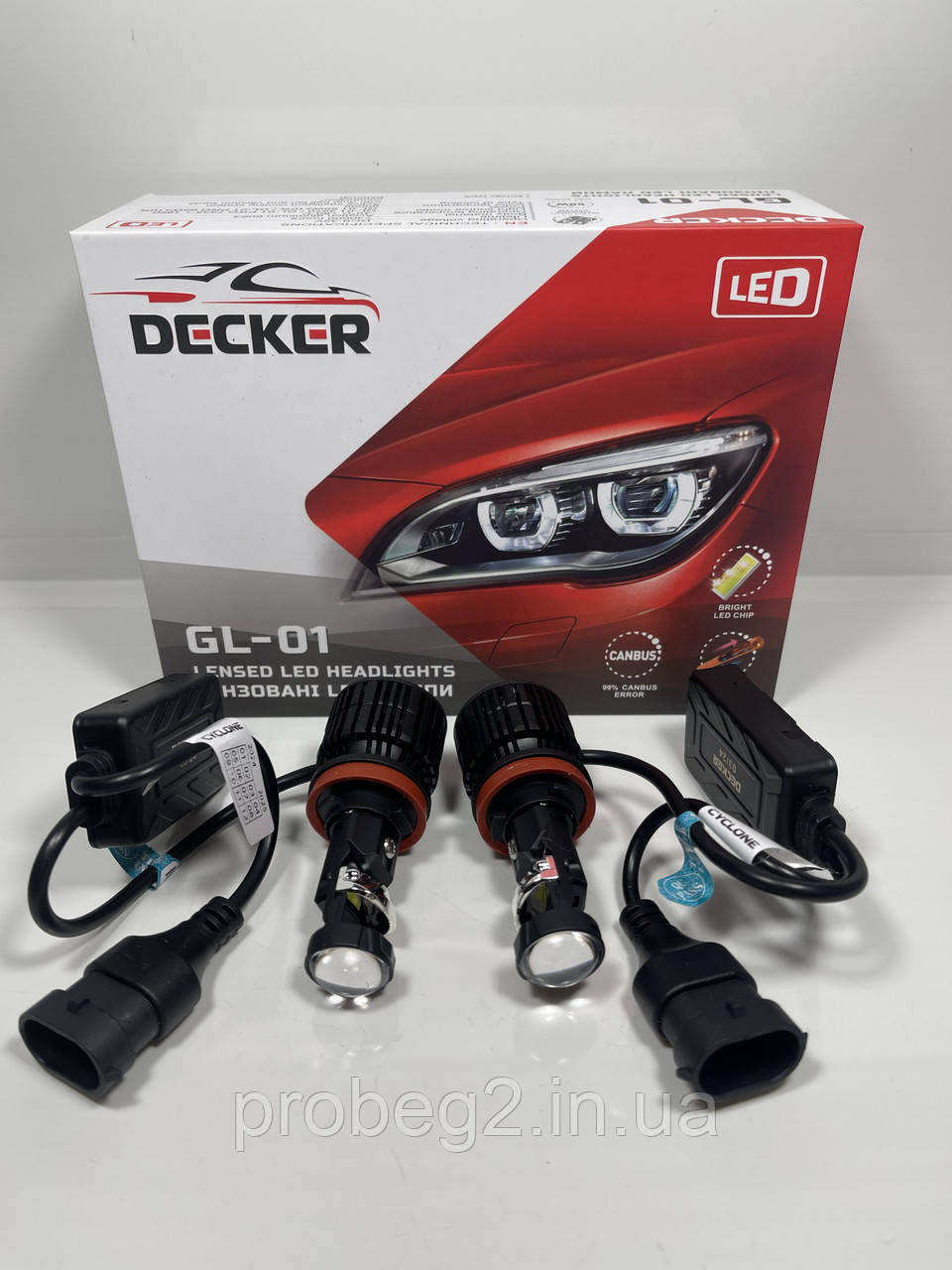Светодиодные линзованные led лампы Decker h11 Gl-01 55w 8000 lm 12-24v ...