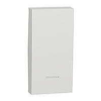 Клавиша для выключателя 1 модуль белая 45х22.5х9mm ABS-UV [NU910018N] Unica New Schneider Electric