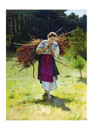 Листівка Українське мистецтво - З лісу, 1900