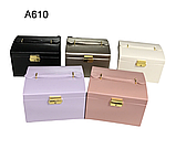 🧡Скринька кейс для коштовностей з дзеркалом, розсувна, фото 3