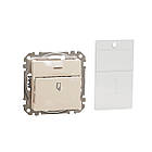 Картковий вимикач 10А Бежевий 73х73х45mm ABS-UV [SDD112121] Sedna Design & Elements Schneider Electric