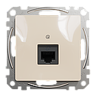 Компютерна розетка RJ45 CAT6 UTP Бежевий 73х73х35mm ABS-UV [SDD112461] Sedna Design & Elements Schneider Electric