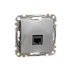Компютерна розетка RJ45 CAT6 UTP Алюміній 73х73х35mm ABS-UV [SDD113461] Sedna Design & Elements Schneider Electric