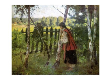 Листівка Українське мистецтво - Ревнощі, 1901