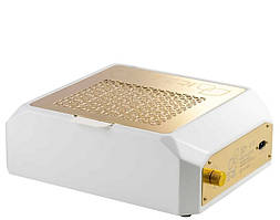 Настільна манікюрна витяжка з фільтром HEPA Teri Diamond, колір білий (сітка золота)