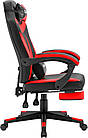 Крісло ігрове Defender Cruiser, 50мм, Клас 4, підніжка, Black/Red, фото 3