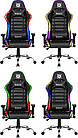 Крісло ігрове Defender Ultimate, 60мм, Клас 3, RGB ПУ, Black, фото 9