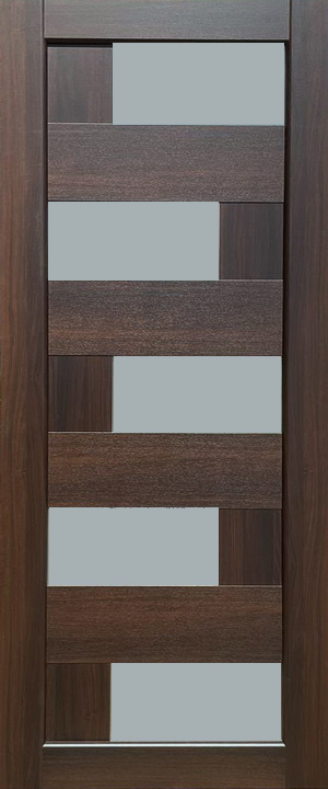 Міжкімнатні двері KDF LIBERTI Пальмира ПВХ Каштан NEW (600)