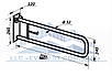 Поручень пристінний для унітазу відкидний з тримачем туалетного паперу для людей з обмеженими можливостями, Ø 32мм - 700мм, фото 4