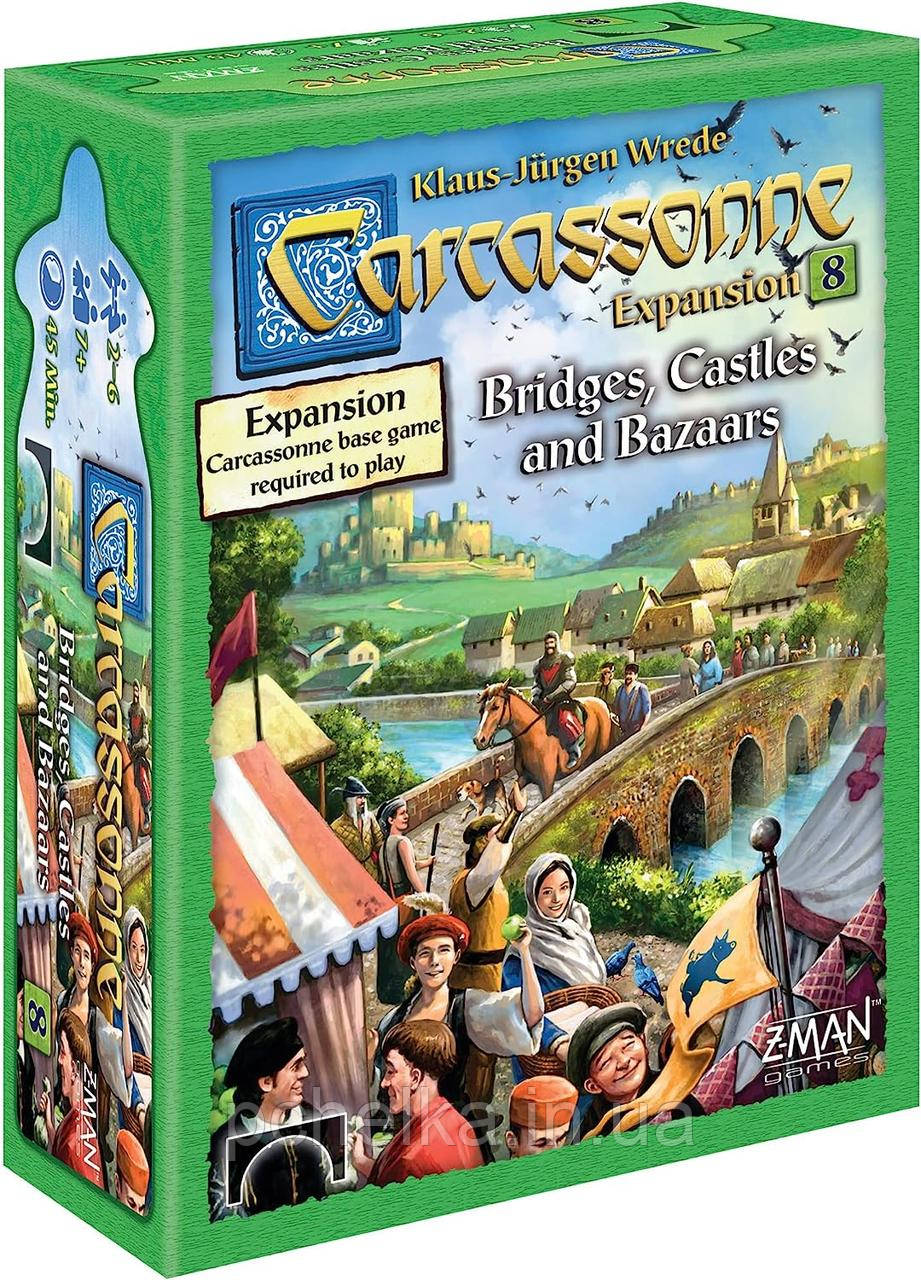 Настільна гра доповнення Каркассон 8: Мости, замки та базари/Carcassonne: Bridges, Castles and Bazaars ENG