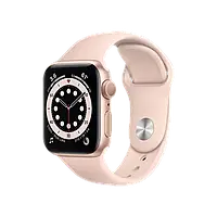 Apple Watch 6 40mm Gold Aluminum Case with Pink Sand Sport Band