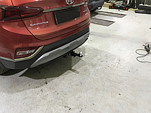 Фаркоп Hyundai Santa Fe 3 2012-2020 (Хендай Санта Фе 3) вставка під квадрат, фото 6