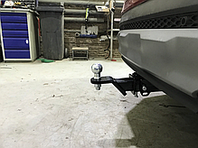 Фаркоп Hyundai Santa Fe 3 2012-2020 (Хендай Санта Фе 3) вставка під квадрат, фото 5