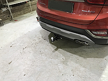 Фаркоп Hyundai Santa Fe 3 2012-2018 (Хендай Санта Фе 3) вставка під квадрат, фото 5