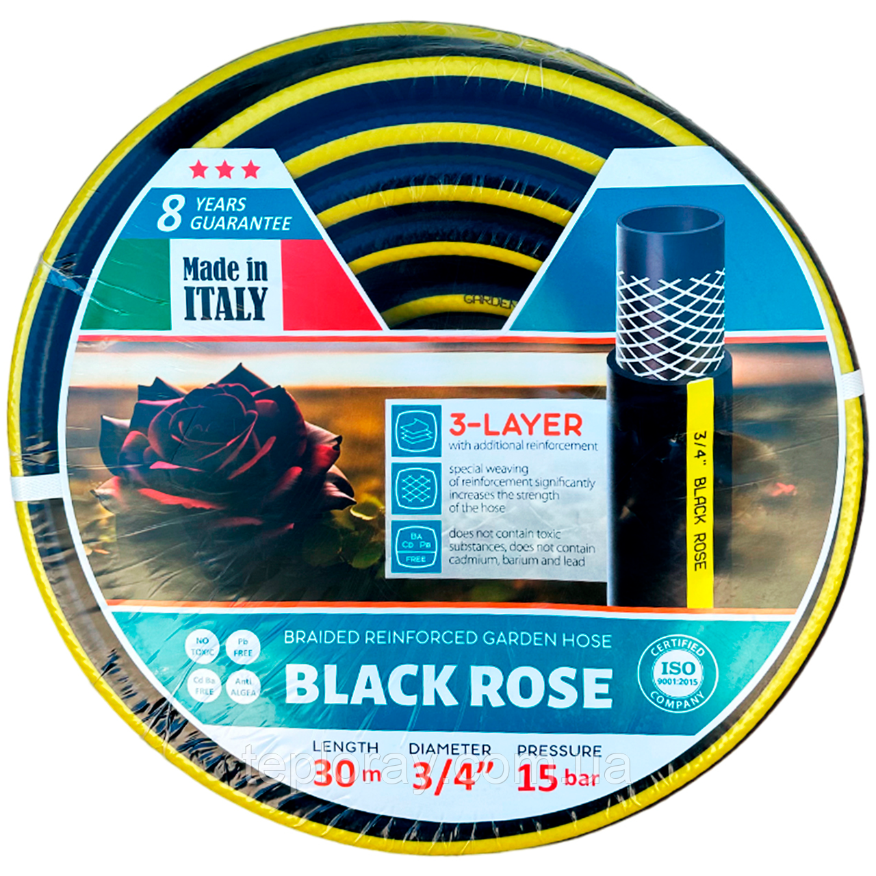 Поливальний шланг Black Rose 3/4" 30м (Італія)