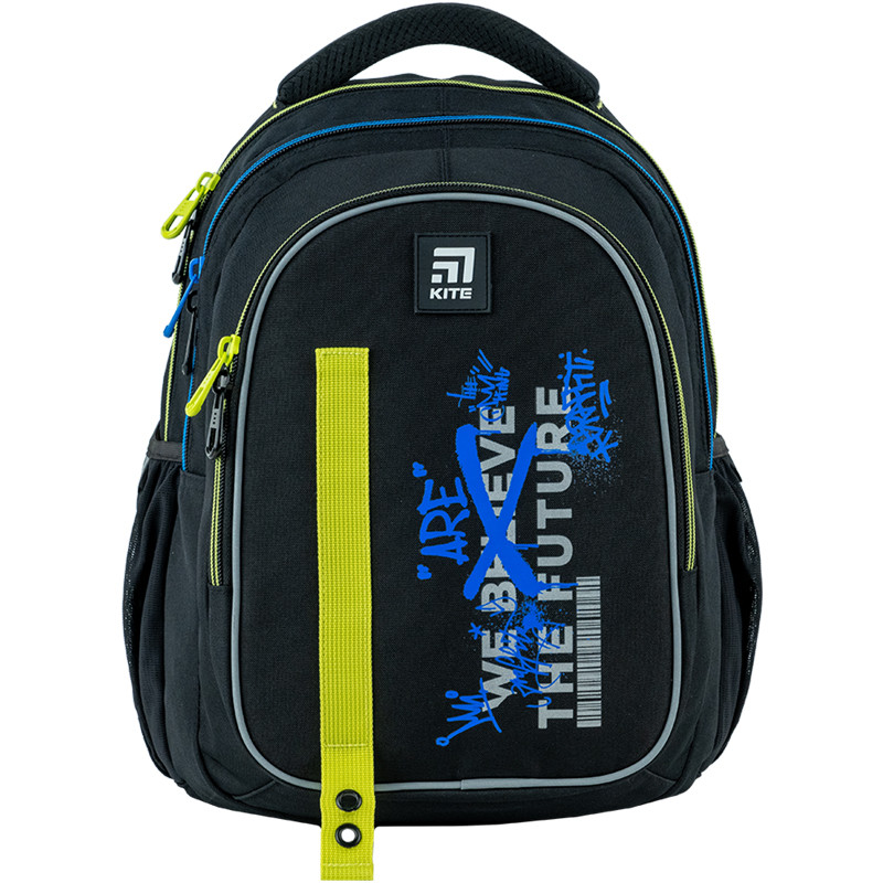 Рюкзак Kite Education teens 40х29х17 см, 20.5 л, чорний (K24-8001M-2)