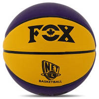 М'яч баскетбольний PU FOX NET №7 фіолетовий-жовтий