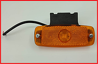 Габарит боковой LED жёлтый универсальный габаритный фонарь с кронштейном 24V гирлянда