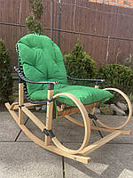 Кресло-качалка Ротанг з подушкою
