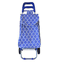 Тачка сумка двоколісна кравчучка Stenson MH-2784 Vitrage blue S