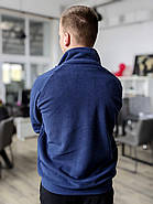 Флісова кофта Synevyr 260 з вашим Логотипом Темно синя, фото 7