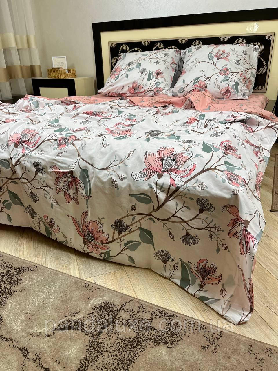 Постільна білизна бавовна бязь голд gold lux комплект Лотос