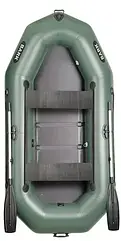 Надувний човен BARK B-280D ПВХ слань-книжка гребний тримісний пересувні сидіння з привальним брусом