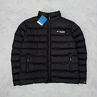 Куртка чоловіча стьогана Columbia Titanium Omni Heat 3D чорна демісезонна | утеплена непродувна вітрівка ТОП-якості весняна осіння