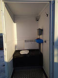 Туалетна кабіна біотуалет Техпром утеплений із баком, фото 4