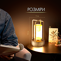 Лампа-нічник світлодіодна сенсорна LED з регулюванням яскравості Золото (KL-Gold), фото 8