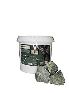 Камінь Жадеїт колотий (10-16 см) 25 кг для бані і сауни